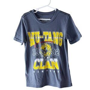 Wu-Tang Clan Kids Logo T-Shirt Gray‎ Sz 4/5